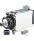 Works Like A Charm 3.0KW Cnc Router Spindle Motor Air Cooled Assembly with ER20 nose and components for precision engraving.