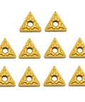 Ten TNMG inserts for Five Eighths Inch By Seven Inch Beefed-Up Carbide Indexable Boring Bar Turning Tool Holder S16Q-MTJNR16