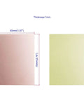 Image showing Single Sided Copper Clad PCB Laminate Board 70 x 50 x 1mm FR4 Glass Fiber 5 Pieces with visible measurements.