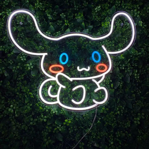 Blue Anime Neon Sign LED Tube Night Light For Wall Decor, 21x15.6 Inch, Super Bright And Chill Vibe For Parties, Birthdays