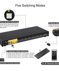 8 Port HDMI KVM Switch Delivering Smooth 4K 60Hz Video And USB 3.0 Ports with detailed switching modes and controls