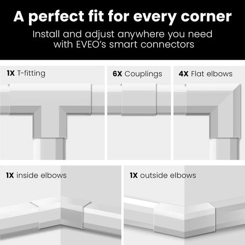 Wall Cable Hider Kit Conceals Up To 153 Inches Of Wires With Easy Adhesive Install No Tools Needed A Neat Cable Raceway For TVs And Office Cables