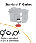 Universal 2 Inch Tank To Bowl Gasket And Hardware Kit Fits Most Two Piece Toilet Tanks Easy Leak Proof Repair diagram and parts