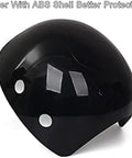 Worksite Safe Protective Helmet With Bump Cap Inner Shell; black ABS material close-up for enhanced head protection.