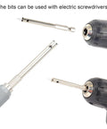 Must Have Stainless Steel Spoke Nipple Driver Tool For Bike Wheel Spokes MTB Road Mountain Bicycles shown with electric screwdriver bit