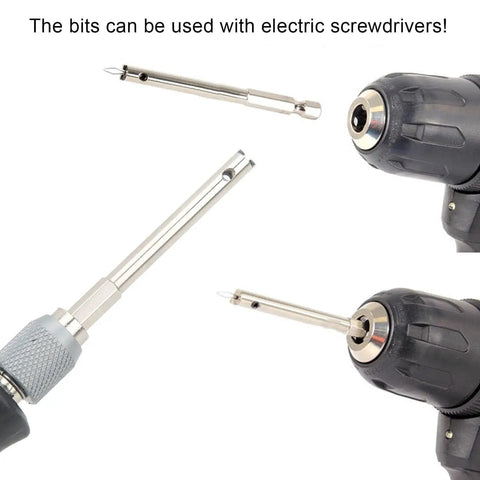 Must Have Stainless Steel Spoke Nipple Driver Tool For Bike Wheel Spokes MTB Road Mountain Bicycles shown with electric screwdriver bit