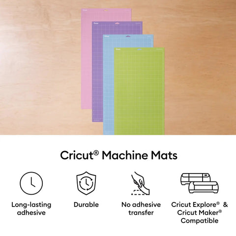 Cutting Mat Variety Pack Four 12 By 24 Inch Mats For Crafting Workhorse Set With Light Grip For Vinyl Paper And Light Cardstock