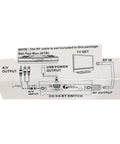 Effortless RF Modulator For AV Setup Grab And Go Style Channel Three Or Four Output With 75 Ohms Or 1K Ohms Switchable diagram