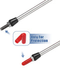 Detail view of Two Pack 20Ft Marine Throttle And Shift Remote Control Box Cable For Yamaha Outboard Boats with protective caps