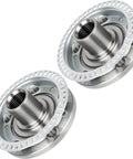 2 Pack Front Wheel Hub Bearing Assembly 930-800 Fits Audi TT Quattro 2000-2006, Volkswagen Beetle 1998-2010, Golf 1999-2005, Jetta 1999-2005 Replacement Wheel Hub Kit For Your Ride shown in metal construction, side view