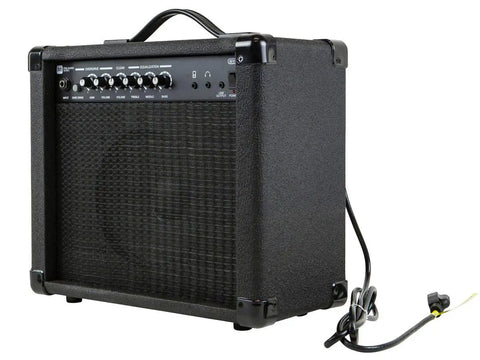 1x8 Guitar Combo Amp 20W With 8 Inch Speaker And 86dB Gain One Quarter Inch Guitar Input Aux MP3 Line In Three Point Five Millimeter Output