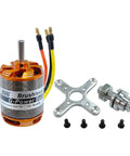 D3548 Brushless Outrunner Motor 790KV 900KV 1100KV For 2-5S RC Drones And Fixed Wing UAVs, Includes 5Mm Shaft, Banana Plug Adapters