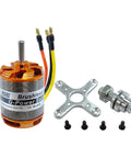 Beefed-Up High Power Brushless Outrunner Motor for RC Drones Multicopters and Fixed Wing Aircraft, 5mm shaft with adapters, D3548