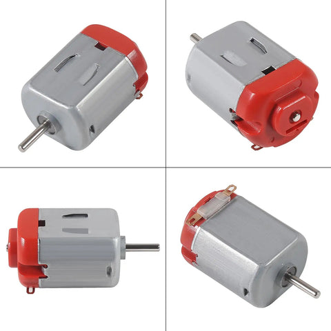 Set Of 20 Micro 130 DC Motors Brushed High Speed 3V To 12V 9000 To 25000 RPM For RC Cars Toys DIY Projects Metal Body 27mm Diameter 38mm Length