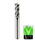 6mm Shank End Mill 4 Flutes AlCrN Coated Carbide Square CNC End Mills For Alloy Steel Stainless Steel And Cast Iron