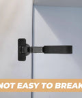 Concealed Cabinet Door Hinge With Soft Close Damper For Quiet No Slamming Kitchen Cupboard Doors Replacement Hardware installed view