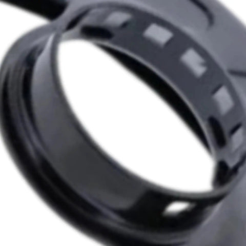 Close-up of a Heavy Duty Angle Grinder Guard Beefed Up Protective Shield attachment featuring durable black plastic material.