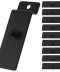 Heavy Duty Carbon Steel Slatwall Hooks 10 Pack Workhorse Easy Mounting Picture Hangers for organizing space saver