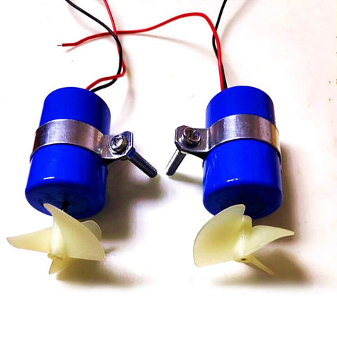 Beefy 7.4V RC Jet Boat Underwater Thruster 16800 RPM CW CCW 3 Blade Propeller for DIY Micro ROV Submarine and Remote Bait Boat