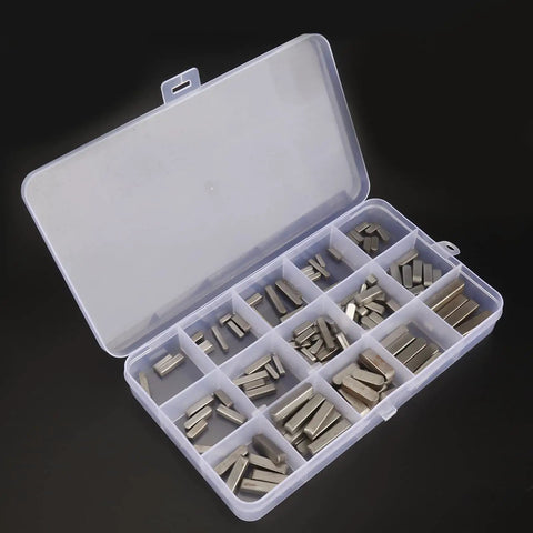 Key Stock Set 140 Pcs Round Ended Key Pack For Pulley Keyway And Drive Shaft Keys Pro Grade Carbon Steel Assortment For Lawn Mower Repairs