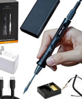 Upgraded TS80P Portable Soldering Iron Station Kit With OLED Display USB Type C Power Delivery 9V And 12V Options components