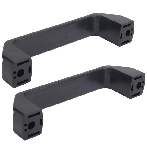 Senecesli 8.5Mm Heavy Duty Hand Grips For Welding Machines And Industrial Equipment Smooth Nylon Plastic Replacement Handles With Screws Easy Install For Ovens And Tools Durable And Comfy 150Mm, showing two black nylon grips.