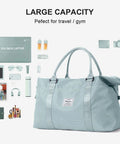 Large Duffle Bag For Women With Six Interior Pockets And Two Exterior Compartments Water Resistant Weekender Carry On