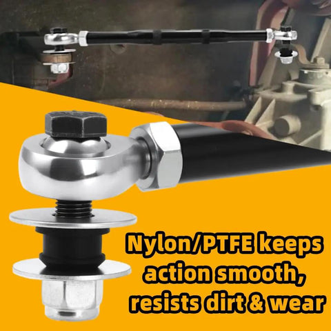 Heavy Duty Transfer Case Shift Linkage For 2003 Dodge Ram 2500 NV271 47RE Transmission, 6061T6 Aluminum With Nylon PTFE Bushings For Smooth Quiet Shifting And Long Lasting Performance installed on transfer case