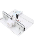Premium Router Lift Kit With Table Plate Insert Universal Fit For 64 To 66 Mm Motors with angle adjustment scale.