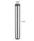 3/8 Inch Dowel Pins Set Of 2 2-1/2 Inch Length Heat Treated Alloy Steel For Extra Hardness Bright Finish Accurate Alignment Anti Rust