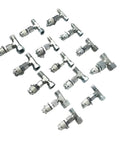14 Piece Tee Fittings Connector Set For Hydraulic Pressure Gauge Test Kit Pro Grade Refurbished Quality Durable Quick Connects For Diagnostics And Lab Work