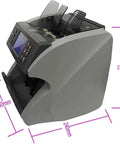 Top Pick Money Counter Machine With Legit Counterfeit Bill Detector Quickly Sorts Mixed Values Super Quiet Layout with LCD display.