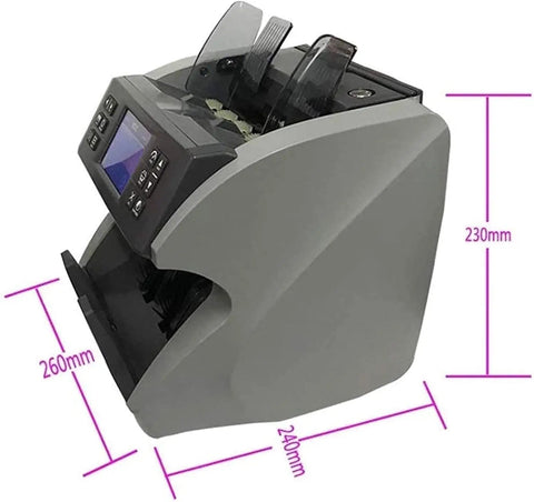Top Pick Money Counter Machine With Legit Counterfeit Bill Detector Quickly Sorts Mixed Values Super Quiet Layout with LCD display.