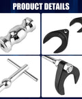 Clatoon inner CV axle puller tool set with 5/8-18 slide hammer; 4-piece kit with 63mm and 48mm CV joint forks for axles.