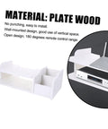 Heavy Duty Wall Mount Router Holder And Cable Management Rack With No Drill Quick Install And Thick Plate Storage Shelf for home office.