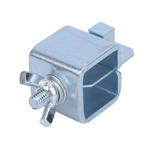 Close-up of a single galvanized steel clamp, part of the 8 Pcs Butt Welding Clamps Set For Sheet Metal And Auto Body Repair.