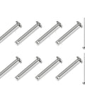 10 Pack Single Hole Clevis Pins M6 X 40mm 304 Stainless Steel Flat Head For Mechanical Linkage Fixed Parts Ship Rigging Reusable Durable Quick Disassembly Ready Workhorse Hardware