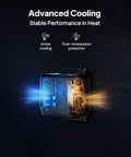 Advanced cooling system of Next Level 560W Alternator To Dc To Dc Car Charger with active cooling features.