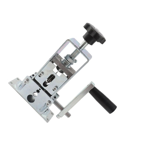 Heavy Duty Drill Powered Wire Stripper Rock Solid Adjustable Electric Cable Stripping Tool with manual crank view.