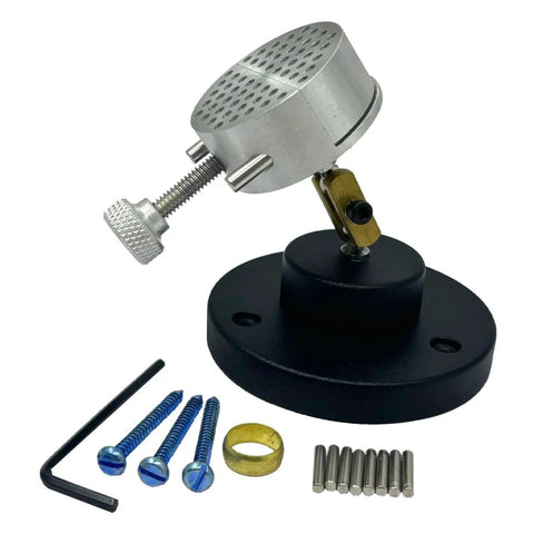 Hands Free Work Holder With Peg Clamp Base 360 Degree Revolving Vise Bench Tool Set For Jewelry Making Pro Grade 8 Pin Aluminum Craft Stand