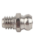 Close-up of single metal grease nipple fitting from Grease Zerk Kit 10 Pieces Metal Grease Fittings For M6 Straight Grease Gun Accessories