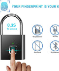 One Touch Fingerprint Lock With USB Charging For Gym Lockers, Sports Gear, School Employee Lockers, Suitcases And Bikes illustration