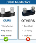 Comparison of Heavy Duty Cable Bender Tool For Electrical Work features with strong aluminum and durability against others.