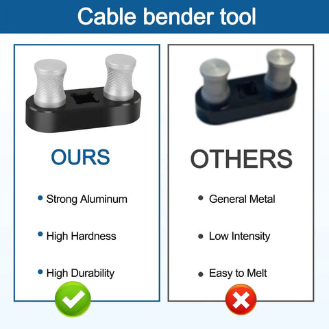 Comparison of Heavy Duty Cable Bender Tool For Electrical Work features with strong aluminum and durability against others.