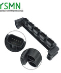 Hassle Free SmartCraft Junction Module Replacement For Mercruiser Outboards 5 Port Stackable Marine Electrical Panel close-up.