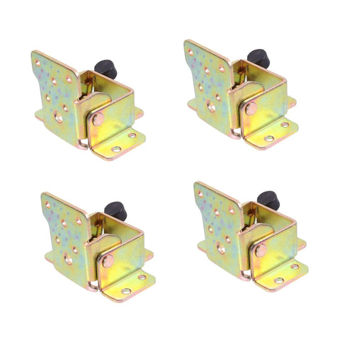 40 Piece Iron Folding Hinges For Furniture Self Locking Brackets Built Tough For Table And Chair Legs Space Saving Design For Narrow Areas In Kitchen And Retail Use, 4 pieces