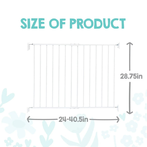 Ultra Wide Baby Gate For Stairs And Hallways Expands From 24 To 40.5 Inches With A Walk Through Door Hardware Mounted 2 In 1 Gate
