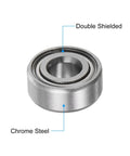 MR104ZZ Deep Groove Ball Bearing 4x10x4mm chrome steel double shielded ABEC 3 P6 for small machinery and hobby projects