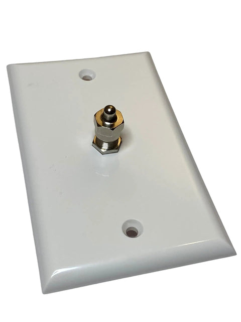 Wall plate with coax F-type terminate cap for Coax Cable End Terminator Caps 75 Ohm F Type For Unused Ports On Splitters Wall Plates Satellite Dishes And Antennas 2 Pack Keeps Your Signal Solid And Interference Free