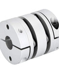 Heavy Duty GL 44 Millimeter Motor Coupling Shaft Adapter Sleeve connecting rod in silver for precision transmission tasks.
